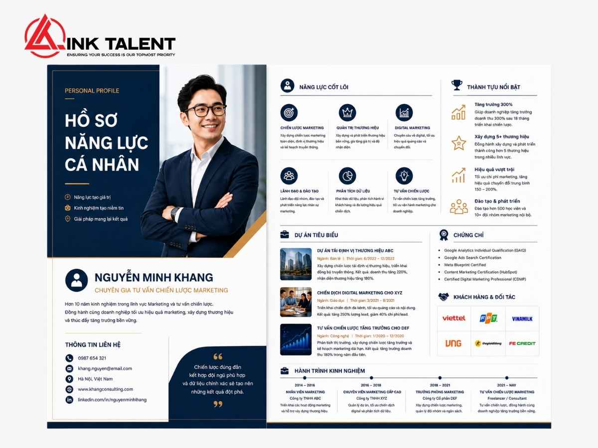 Mẫu hồ sơ năng lực cá nhân 1