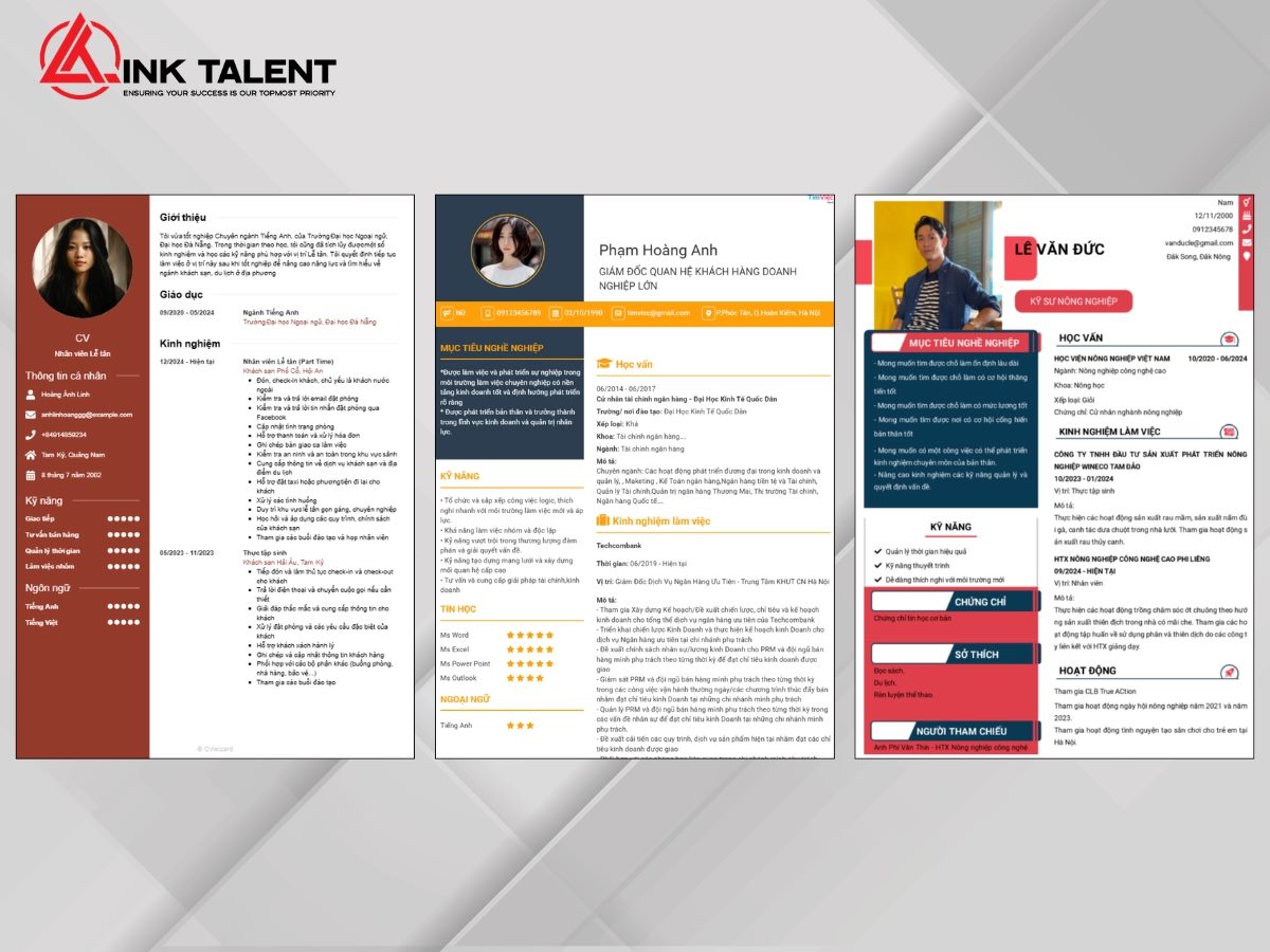 Mẫu CV xin việc online hiện đại, sáng tạo